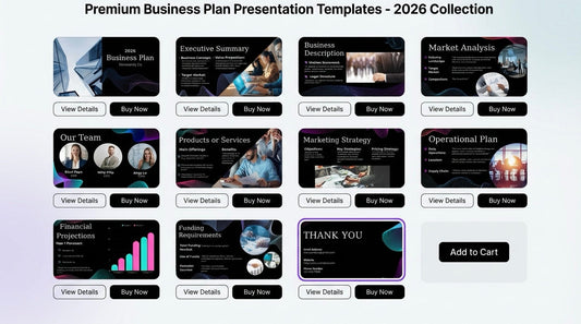 Premium Business Plan Presentation Templates - 2026 Collection