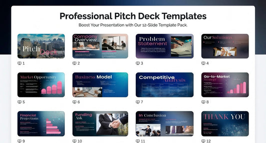 Professional Pitch Deck Templates - Boost Your Presentation